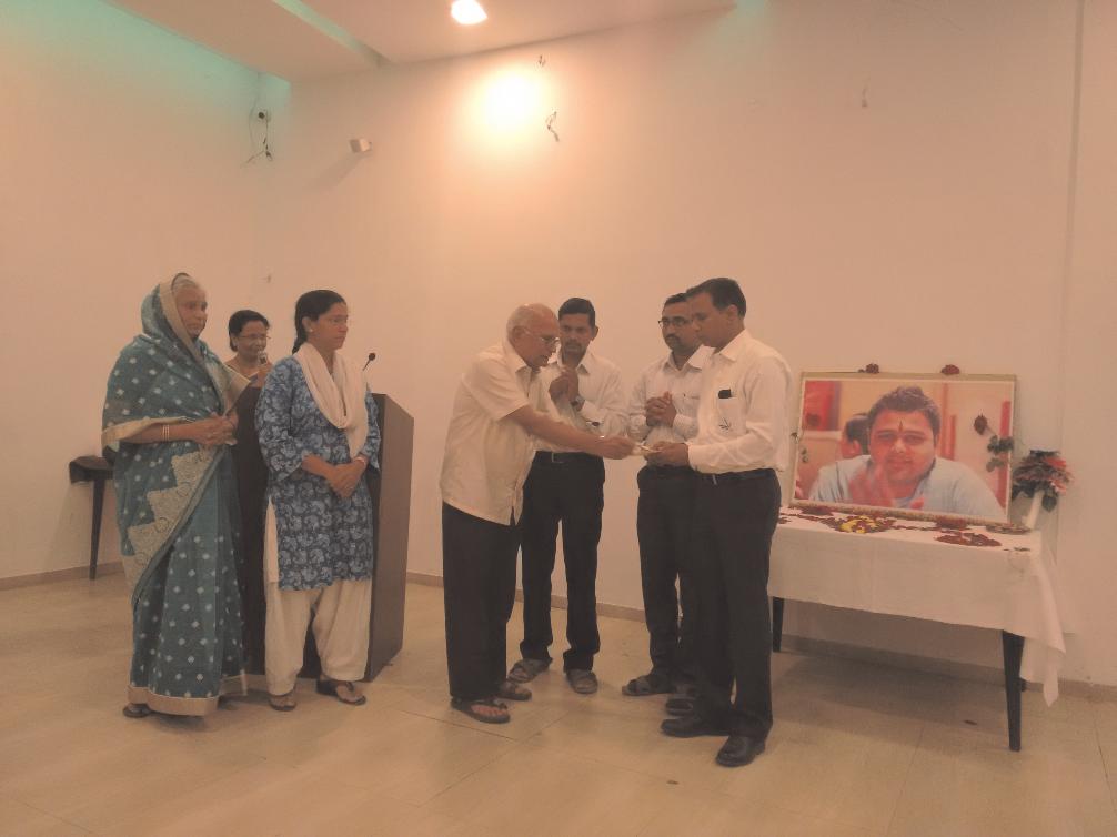 A memorial function was organized by VIIT students and Chinmay's relatives to mark his first dea anniversary on 5 December, 2015