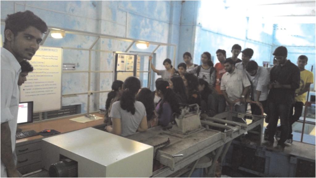 Students visited at CWPRS done using mechanical instruments. Seeing e scaled down version of canals was great experience. It was used for analysis of water flow, velocity, water level.