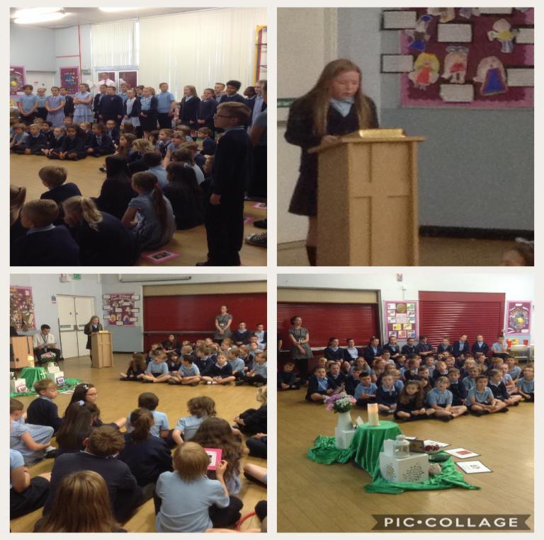 And on Wednesday, all our Year 5 children joined together for their family Liturgy.