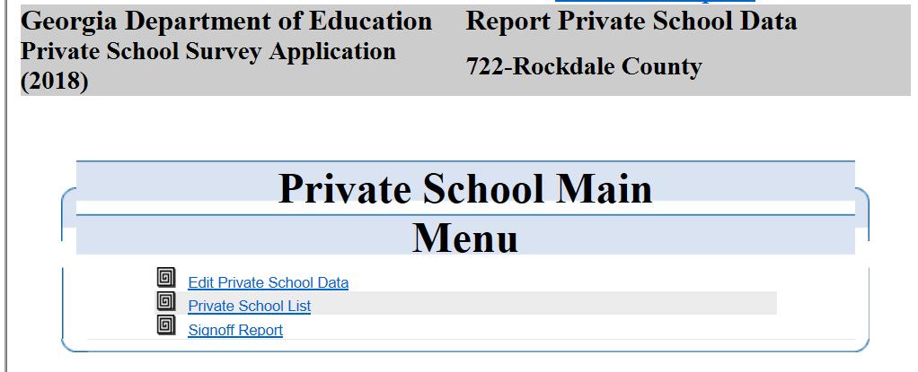 New option to EDIT Private School Contact Info Four Portal Roles will be able to select Private School