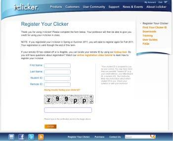 2 Preparing for Class Registration Options i>clicker offers you three straightforward registration options: a web option that can be done outside of class, an in-class option for your entire class,