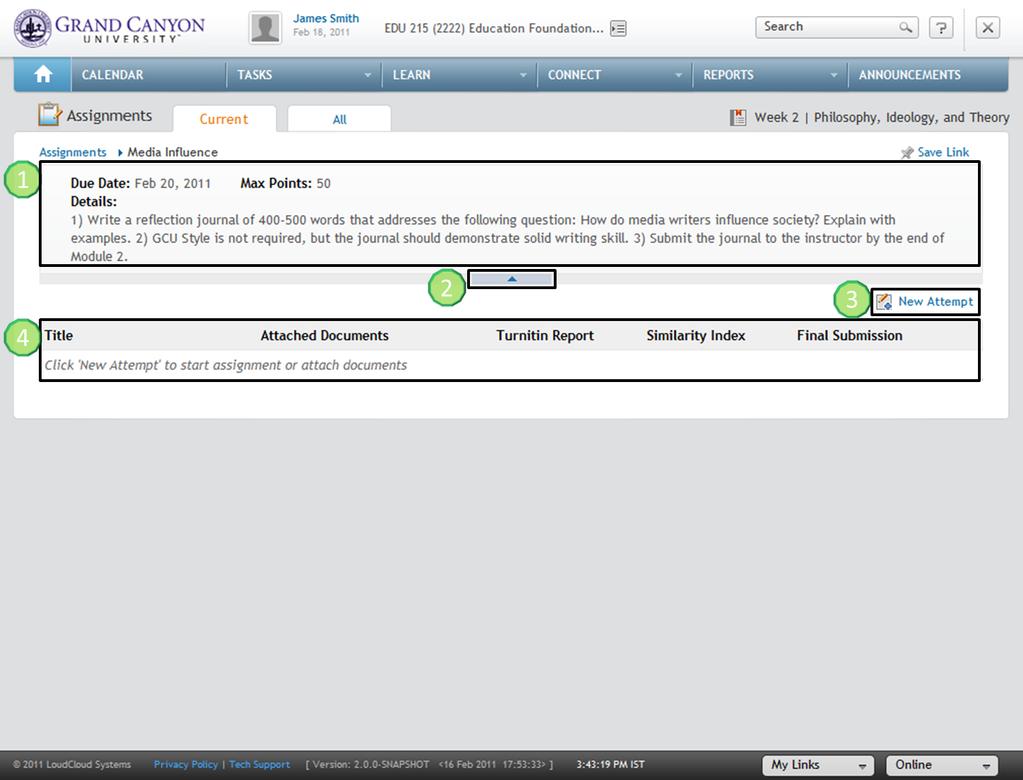 3. Individual Assignment Details: This screen gives you a quick snap shot of the individual assignment details: 1.