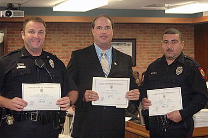 Officers recognized During the Aug.
