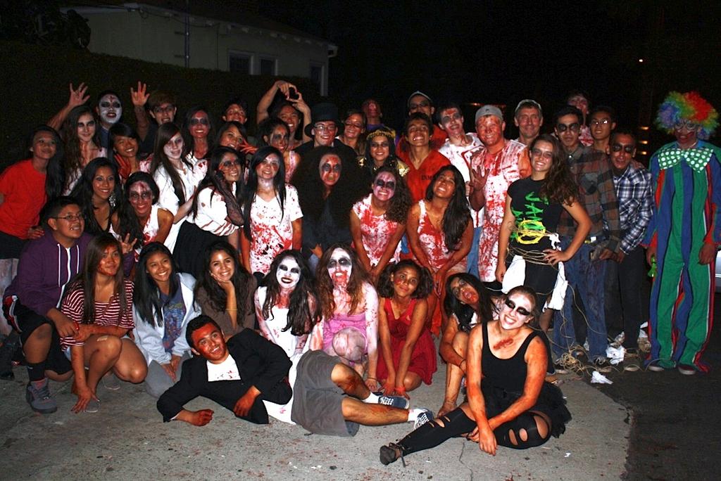 ERHS Class of 2013: Haunted House Above: 2013 Senior Class Officers after their first Haunted House in October 2011.