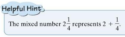 Click on the link for Section. and open the online textbook (hard copy textbook pp. 2-).. Introduction to Fractions and Mixed Numbers As you read the text, fill in the blanks below.