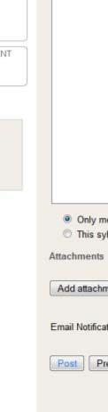 You may also add attachment ts to your syllabus by clicking the Add