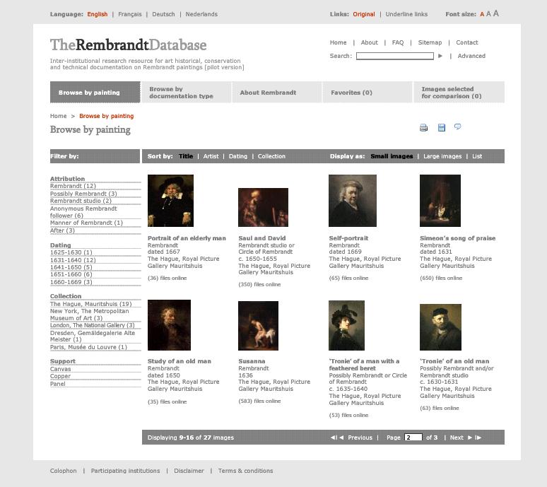 The Rembrandt Database Hand-out CODART