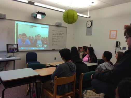 Global Nomads Video Conference with a classroom in the Middle East (4x year) Share perspectives and learn about the community and culture of your