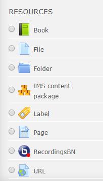 1.4 Main functionality in Moodle Moodle's core functions fall into two categories, RESOURCES and ACTIVITIES.