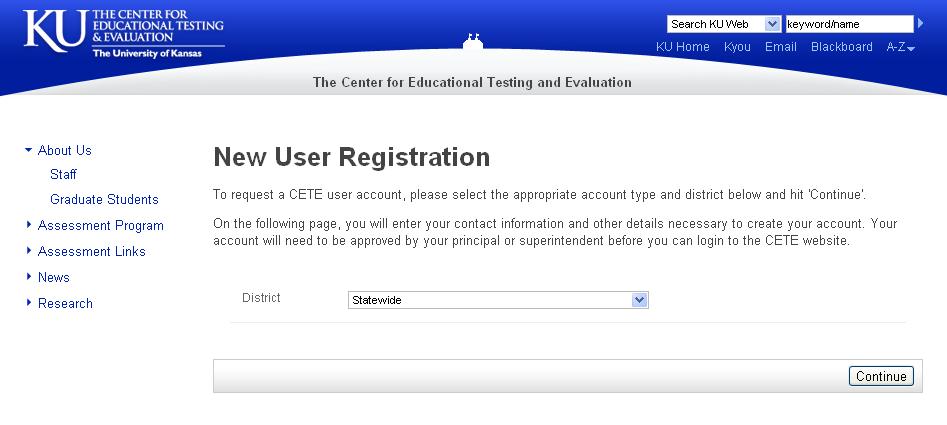 SECTION 3: TEACHERS ACTIVITIES PRIOR TO THE INTERIM ASSESSMENT CETE Teacher Account Request a New User account by going to