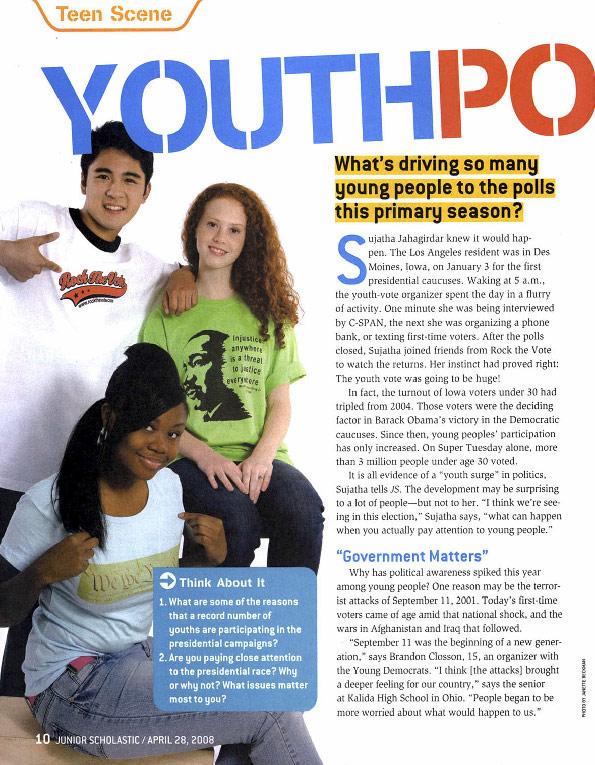 Youth Power Copyright Scholastic Inc.