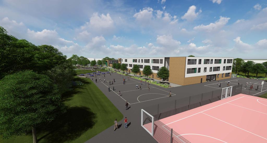 Our proposals South west view of playground (for illustrative purposes only) Our proposals for the new Ark Pioneer Academy are for a single building, set primarily within the footprint of the former