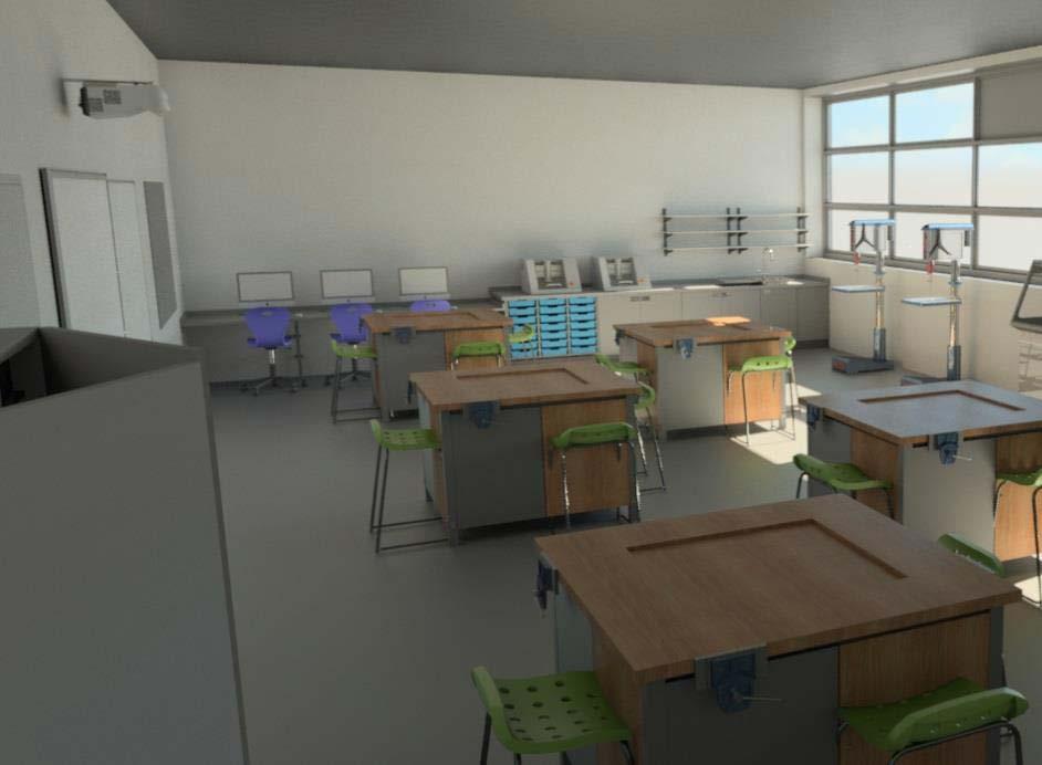 Specialist facilities Our new school will feature a good level of provision for specialist activities, such as music rooms, ICT facilities, workshops and a school hall for performances.