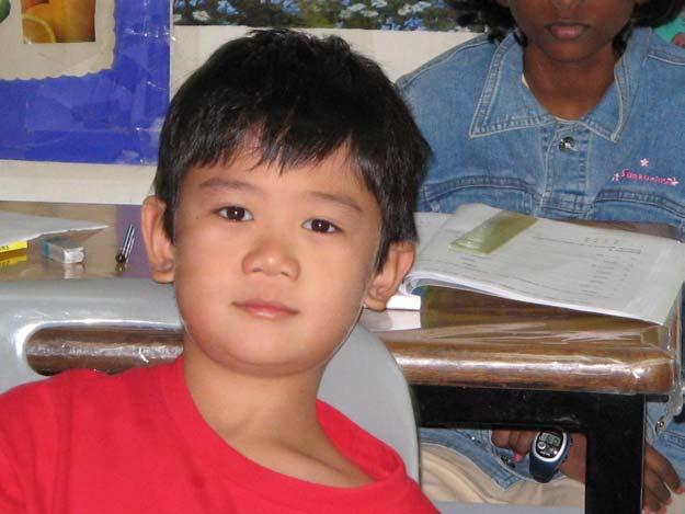 Chong Sze Siang from Rosyth School was 4 th in Primary 2 last year. He is now attending the Pri. 3 Eng.