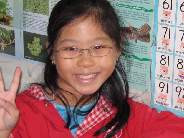 Charlene Yeo Keng Teng a student from Rosyth School was second in Primary 4 last year.