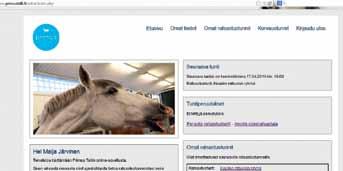 IT zirgkopības nozarē jāšanas nodarbību rezervēšana tiešsaistē IT izmantošana zirgkopības nozarē neparobežojas ar mājas lapas izveidi, piemēram, Primus stallis Somijā piedāvā saviem klientiem iespēju