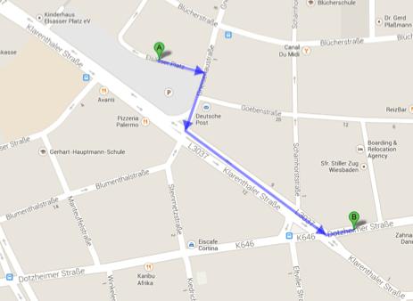 How to get to the workshop location Arriving by train From Wiesbaden train station: Bus 1 direction Dürerplatz.