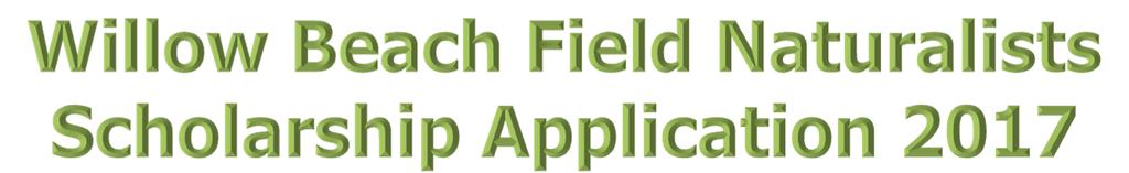 WBFN is pleased to offer a $1000 award annually to a successful applicant from one of Northumberland County s secondary schools who meets the criteria outlined and whose application is chosen by the