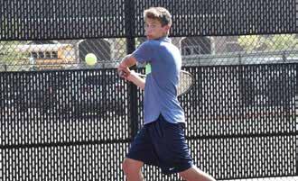 The spring competitive tennis season is from January through the first week in May.