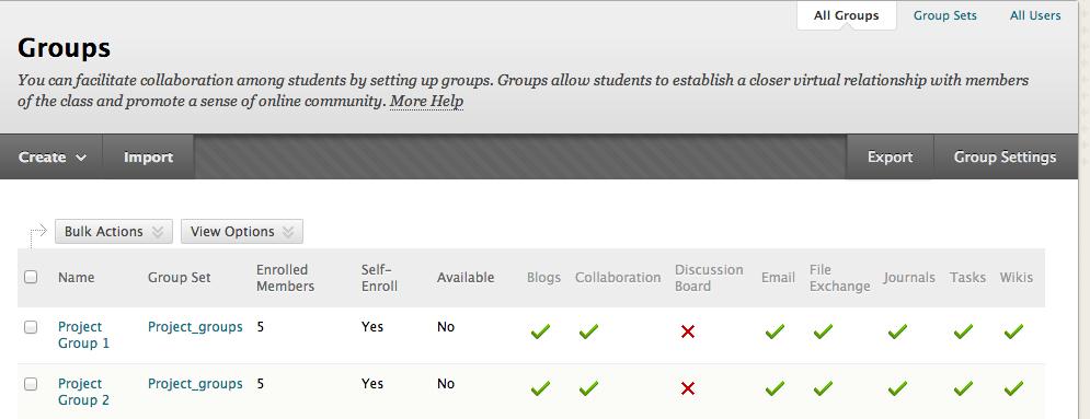 6 One Place to Manage Your Groups The All Groups management page is a one-stop-shop for managing your groups.