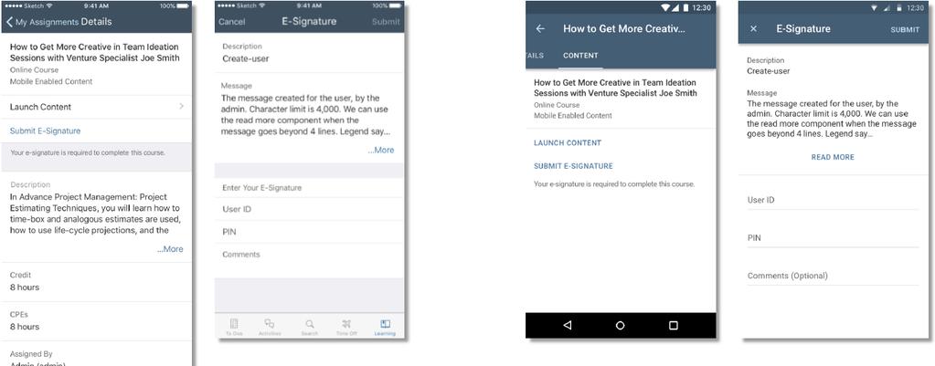 E-Signatures - Users can now access and submit their E-Signatures for items that require an electronic signature Data Privacy Enhancements In relation to GDPR in line with other updates across the