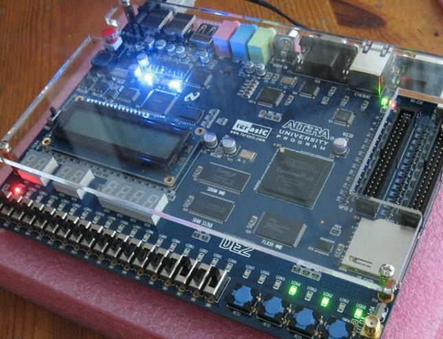 Deeds: FPGA prototyping Deeds allows testing of projects by implementing them in FPGA boards (Altera DE2 in the picture)