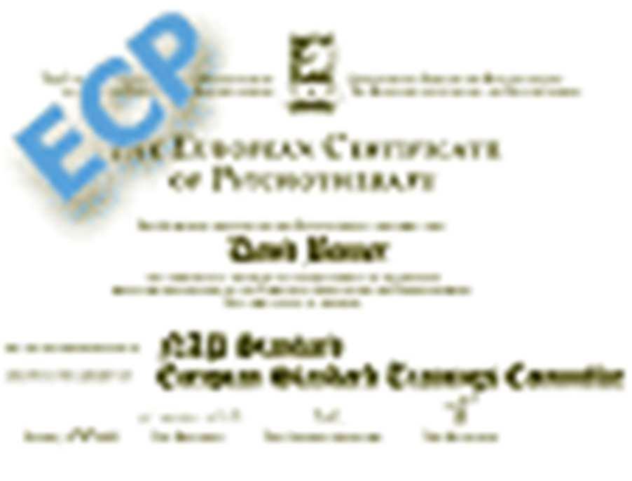 Requirements for the ECP: 1400 hours of training in Positive Psychotherapy: 500 hours of theory and methodology of Positive Psychotherapy 250 hours of self-discovery with PPT trainer 500 hours of