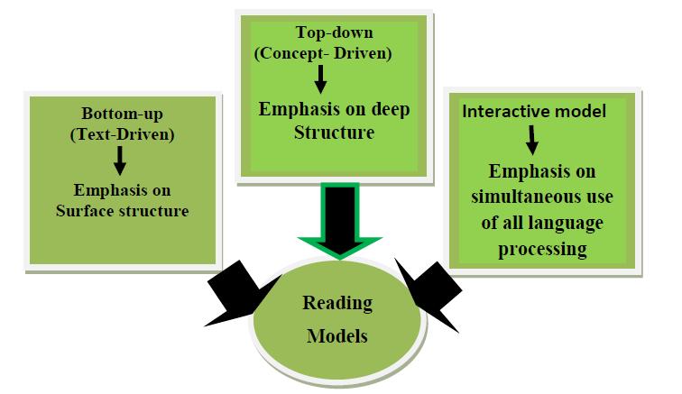 JOURNAL OF LANGUAGE TEACHING AND RESEARCH 139 The bottom-up approach was introduced by Gough (1972). The bottom up approach emphasizes that reading moves form part to whole.