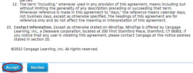 22 Accept the service agreement.
