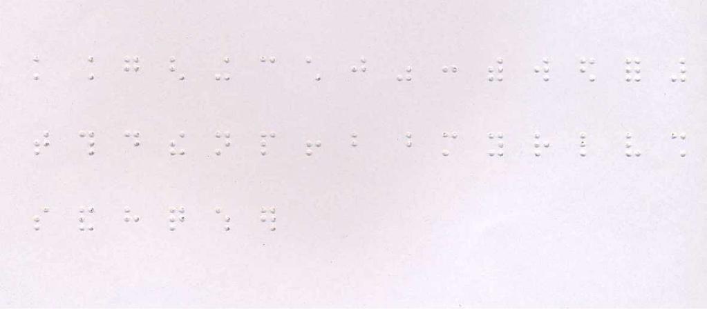 24 M. Wajid, V. Kumar Fig. 9: Manual Braille s binary Image 2 rotated by an angle 5 o with croping [4] Fig.