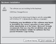 You may also be presented with an additional dialog box (see Figure 8) if the driver files you are installing have not passed Windows Logo testing