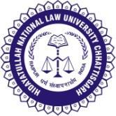 Hidayatullah National Law University Naya Raipur 492 002 (Chhattisgarh), India Application Form for NRI/NRI Sponsored Candidates for Admission to B. A. LL. B. (Hons.