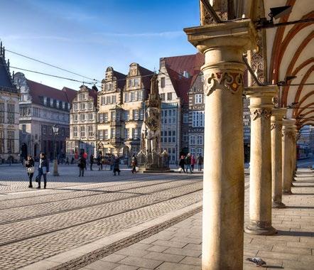 Its most famous landmarks the town hall and the Roland statue on the historical market square have been recognized as a UNESCO World Heritage site.