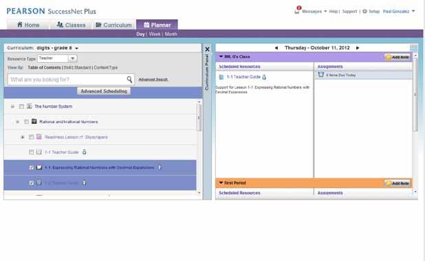 Schedule Multiple Teacher Resources You can select multiple resources and drag them onto the calendar to schedule for one day.