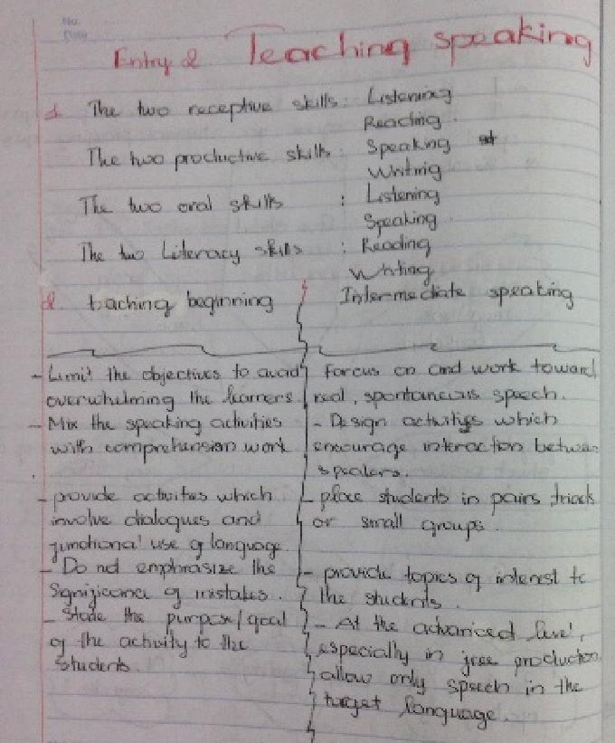 Picture 1: Draw picture to complete Reflective Journals Picture 2: Use bullet points to complete Reflective Journals Students are free to write what they reflect upon and evaluate themselves,