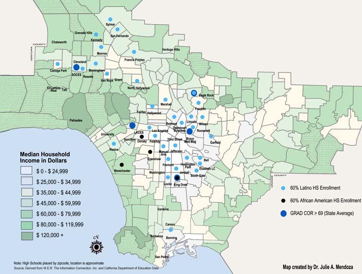 LAUSD high schools are located in some of LA s most economically disadvantaged neighborhoods.