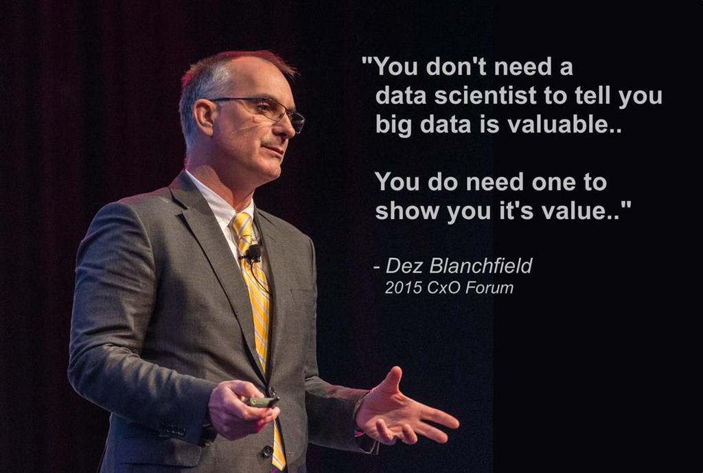 THE MOST IMPORTANT V OF BIG DATA = VALUE!