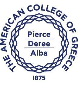 The American College of Greece Athens, Greece Principal, Pierce College Date: 12/15/2016 Position, Timeline, Process.