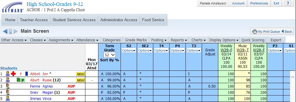 Preparation for Posting Grades Post Comments for Entire Class Post Comments for Individual Students Grade Posting is the process that copies the Grades calculated in the Gradebook to the Grade Bucket