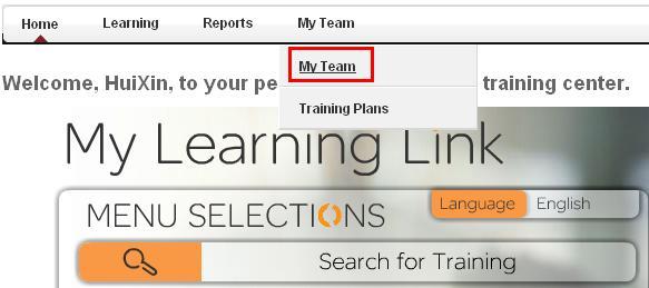 Manager can click the link in the email to Login My Learning Link directly.