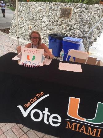 82% turnout at the campus polling site (Watsco Center), which ranked 12th out 784 precincts in Miami-Dade County. 5.