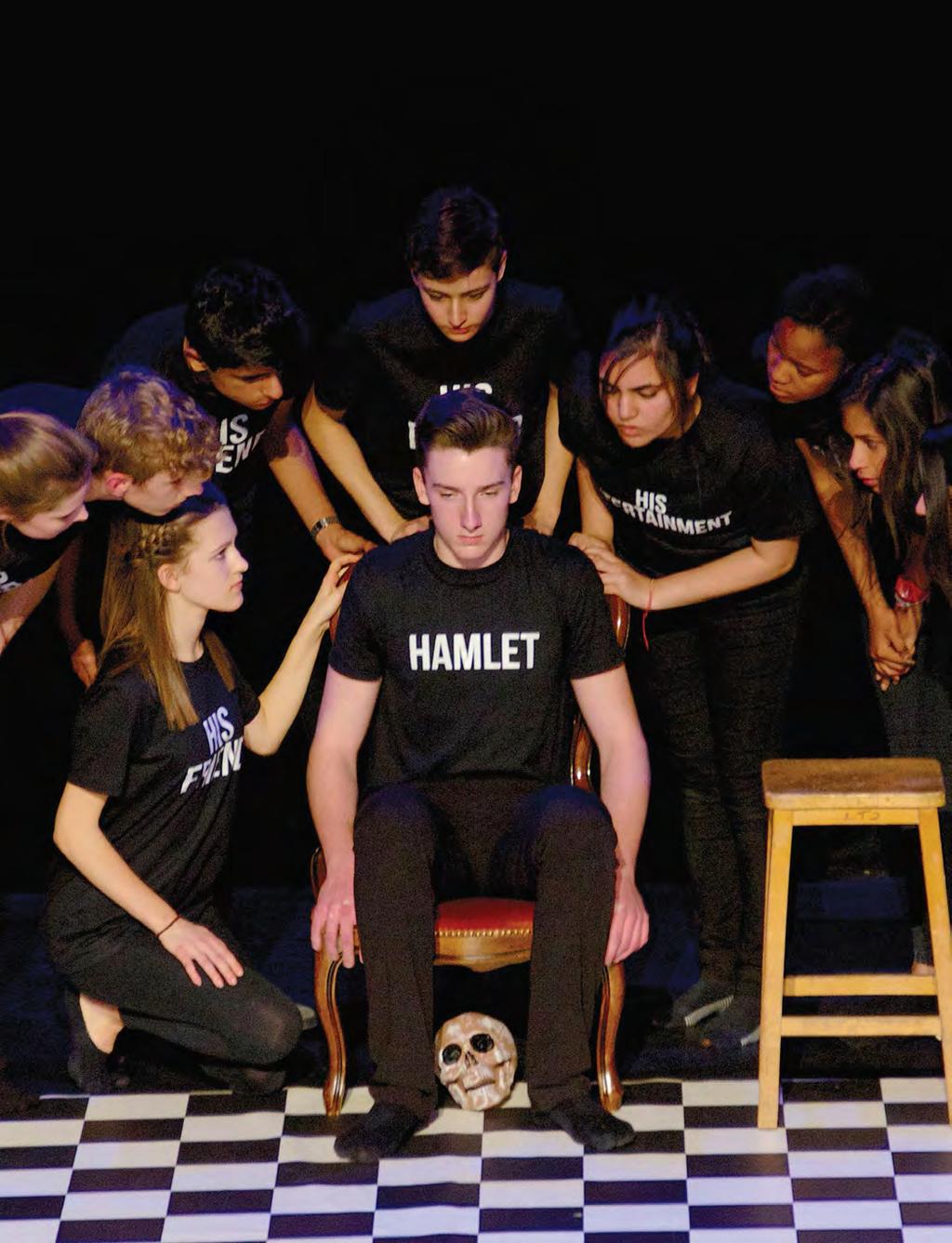 Students performed Halet as part of the Shakespeare Schools Festival at the Curve Theatre.
