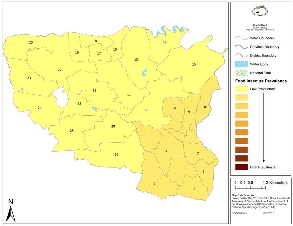 183 Chegutu District Prevalence of Food
