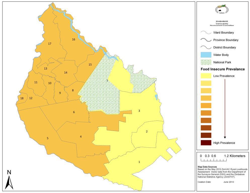 188 Sanyati District Prevalence of Food