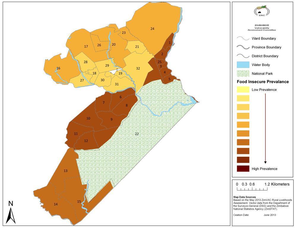 192 Chiredzi District Prevalence of Food