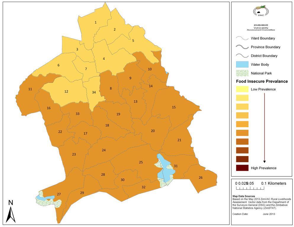 197 Zaka District Prevalence of Food