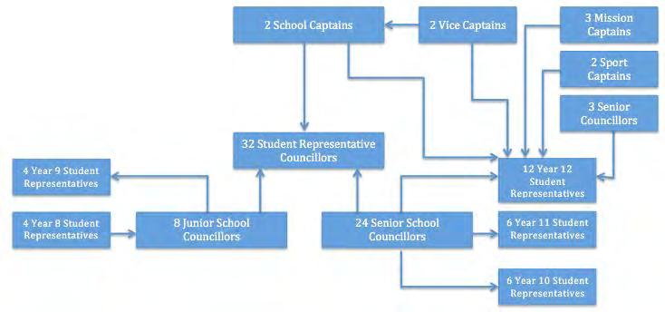 Structure The Student Representative Council is made up of students from each year group, elected by each year group, as follows: Mentoring Year 12 Student Representative Councillors also act a