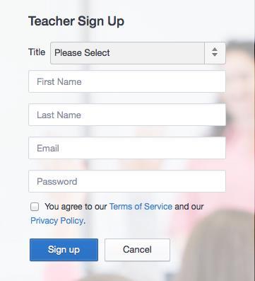 Creating a teacher account for the first time a. Go to www.edmodo.com (bookmark this on your computer for future access). b.