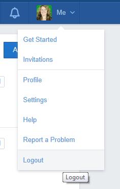 Logging out of Edmodo There are two ways to logout of Edmodo: a) Close the web browser tab.