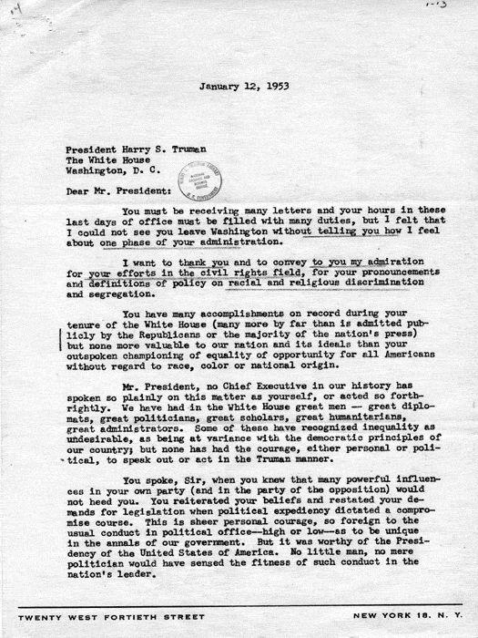 Source 2 Source: Letter, Roy Wilkins to Harry S.